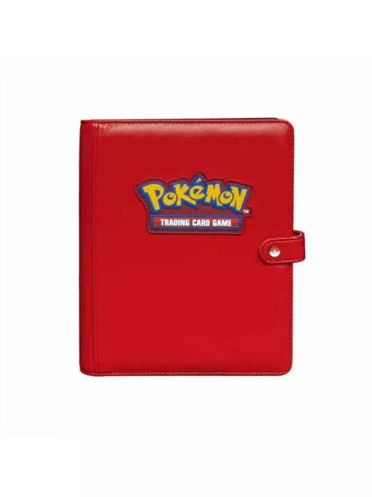 Ultra Pro Pokemon 4 Pocket Snap Binder Red